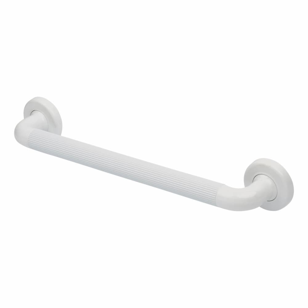 Nymas 36mm Plastic Fluted Grab Rail - 460mm Length - White