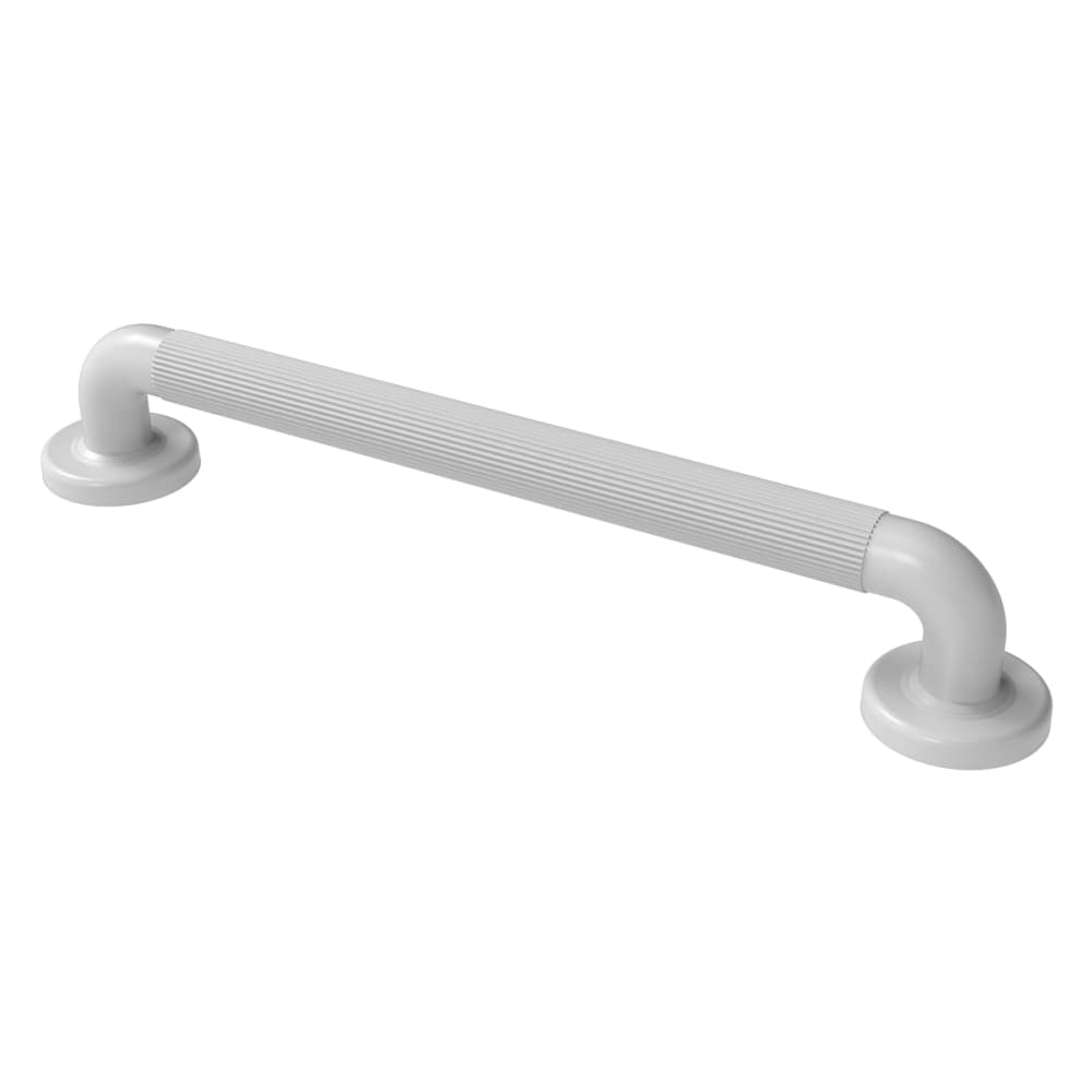 Nymas 36mm Plastic Fluted Grab Rail - 460mm Length - White