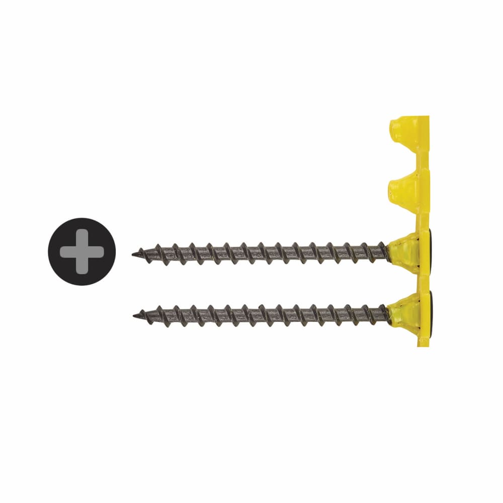 TIMCO Collated Coarse Thread Drywall Screws - 3.5 x 38mm - Black Phosphate - Pack of 1000