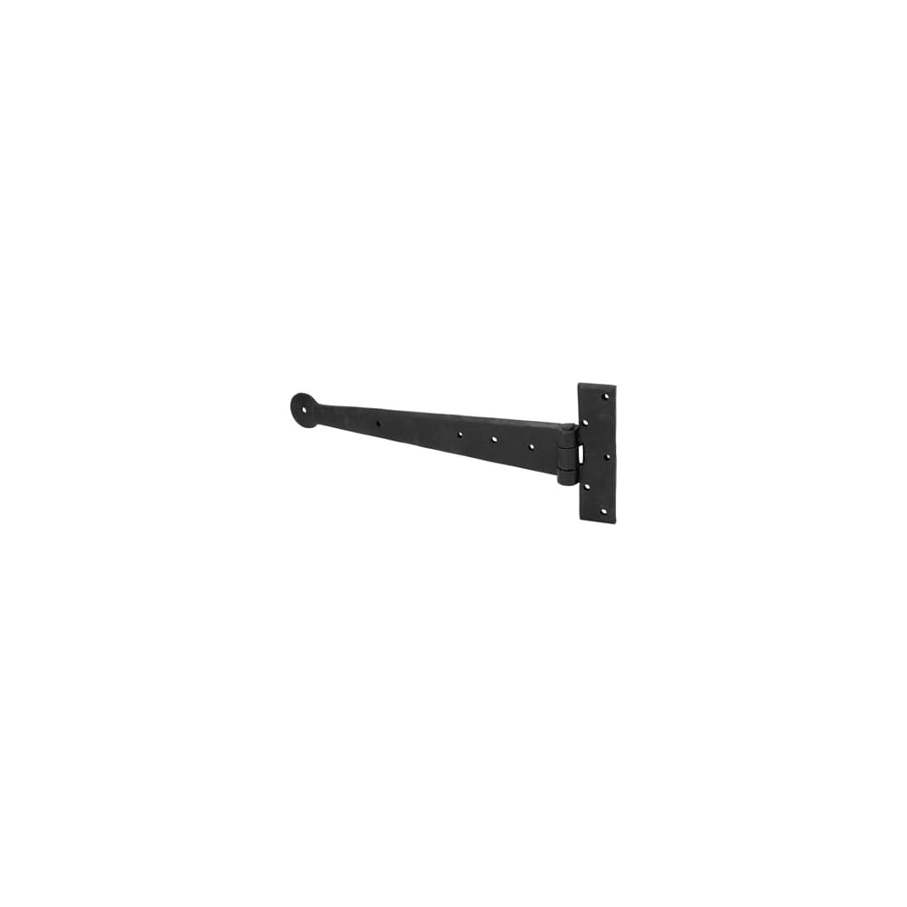 Olde Forge Light Duty Gate/Door Tee Hinge - 305 x 32mm - Antique Black Iron - Pair