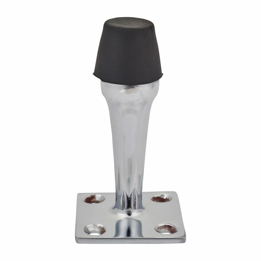 Altro Square Base Projection Door Stop - 70mm Projection - Polished Chrome
