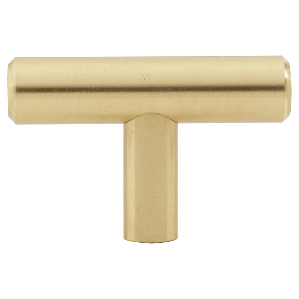 Altro 12mm T-Bar Cabinet Knob - 50 x 32mm - Satin Brass