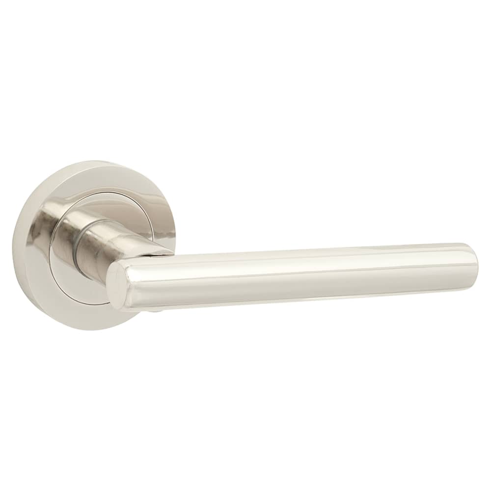 Touchpoint Ella Door Handle on Rose - Polished Nickel