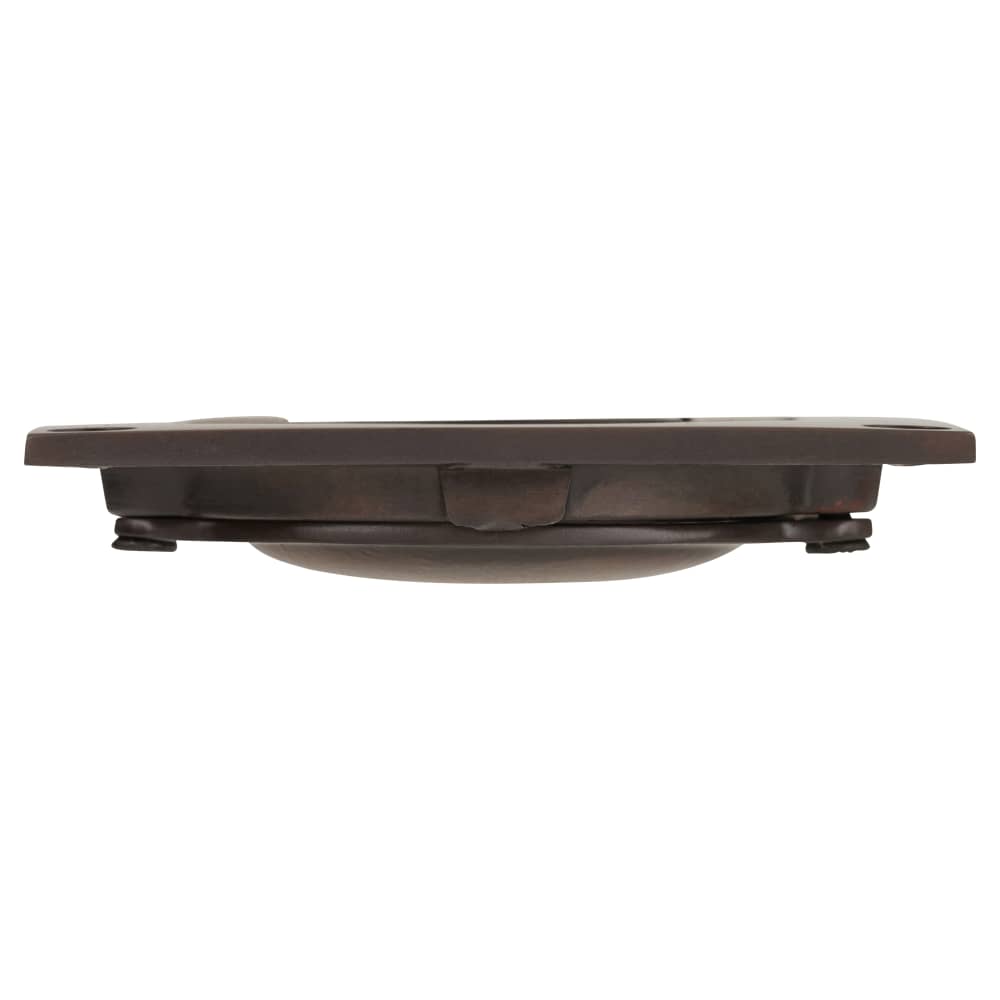 Altro Flush Chest Drawer Cabinet Pull Handle - 75 x 45mm - Antique Bronze
