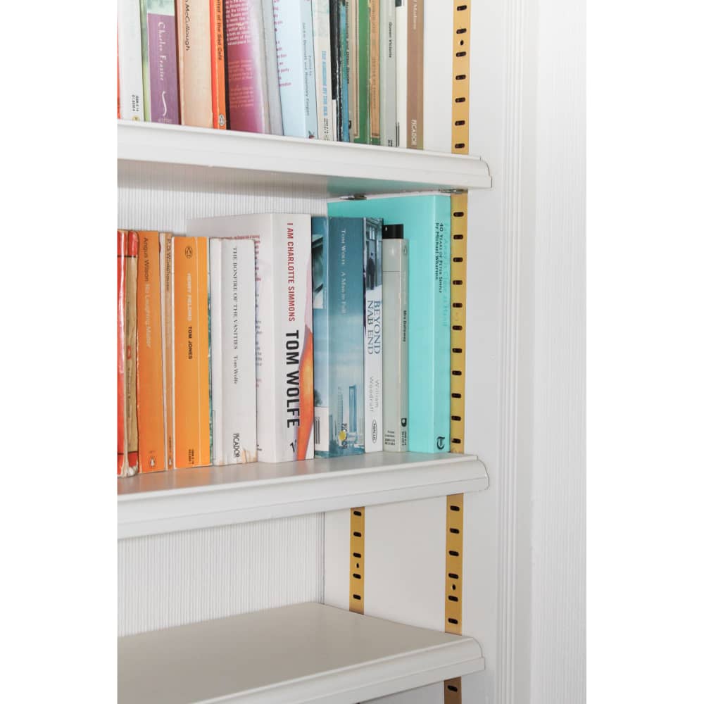 Altro Flat Bookcase Strip - 1829 x 19mm - Electro Brass Plated