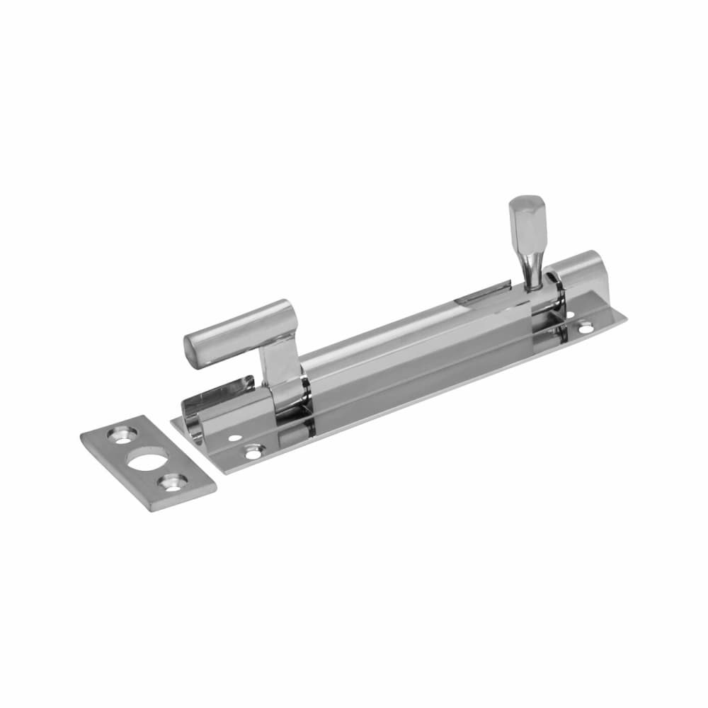 Altro Necked Barrel Bolt - 75 x 25mm - Polished Chrome