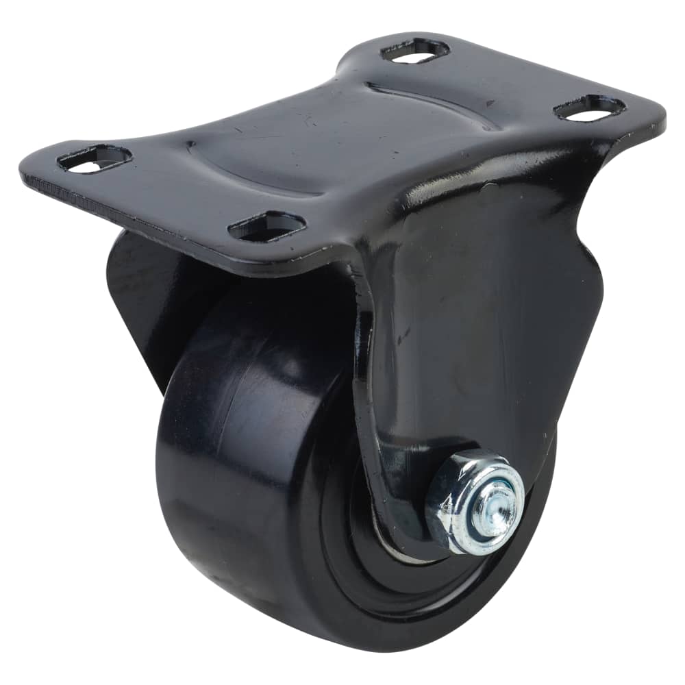 Coldene Low Level and High Load Castor - Fixed - 200kg Max Weight - 65mm Diameter - Black