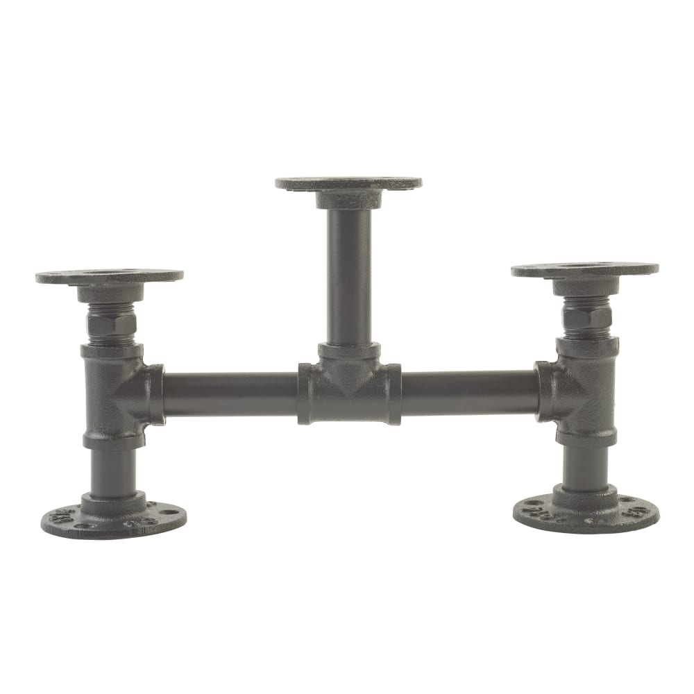 Altro 3/4" Pipe Triple Candle Holder - Grey 