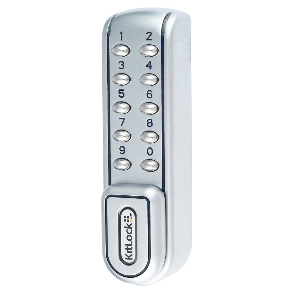 Codelocks Kitlock KL1200 Electronic Locker and Cabinet Code Lock - Silver Grey