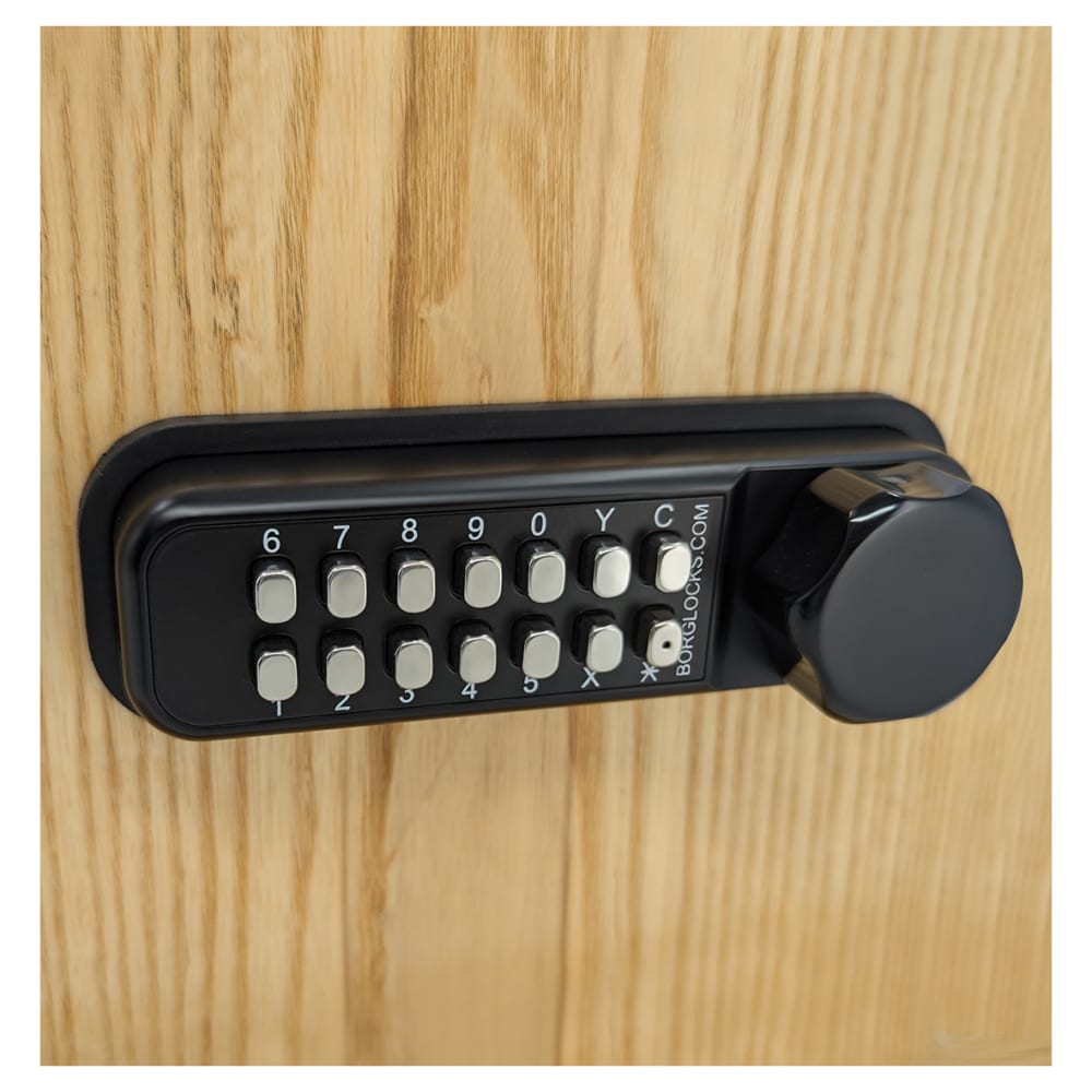 5 Button Code Lock Borg BL2615 External Marine Grade Easicode Pro Horizontal Deadbolt Push ...