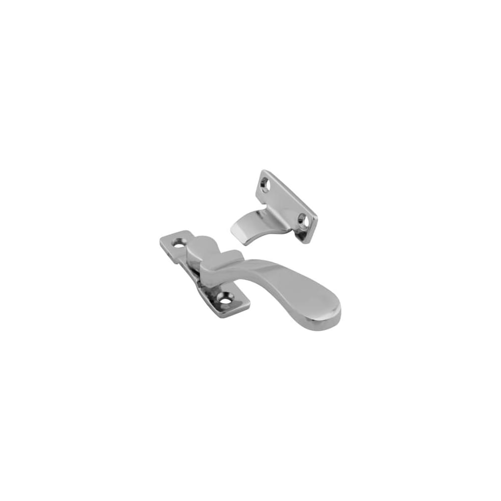 Hampstead Victorian Wedge Casement Window Fastener - Reversible - Polished Chrome