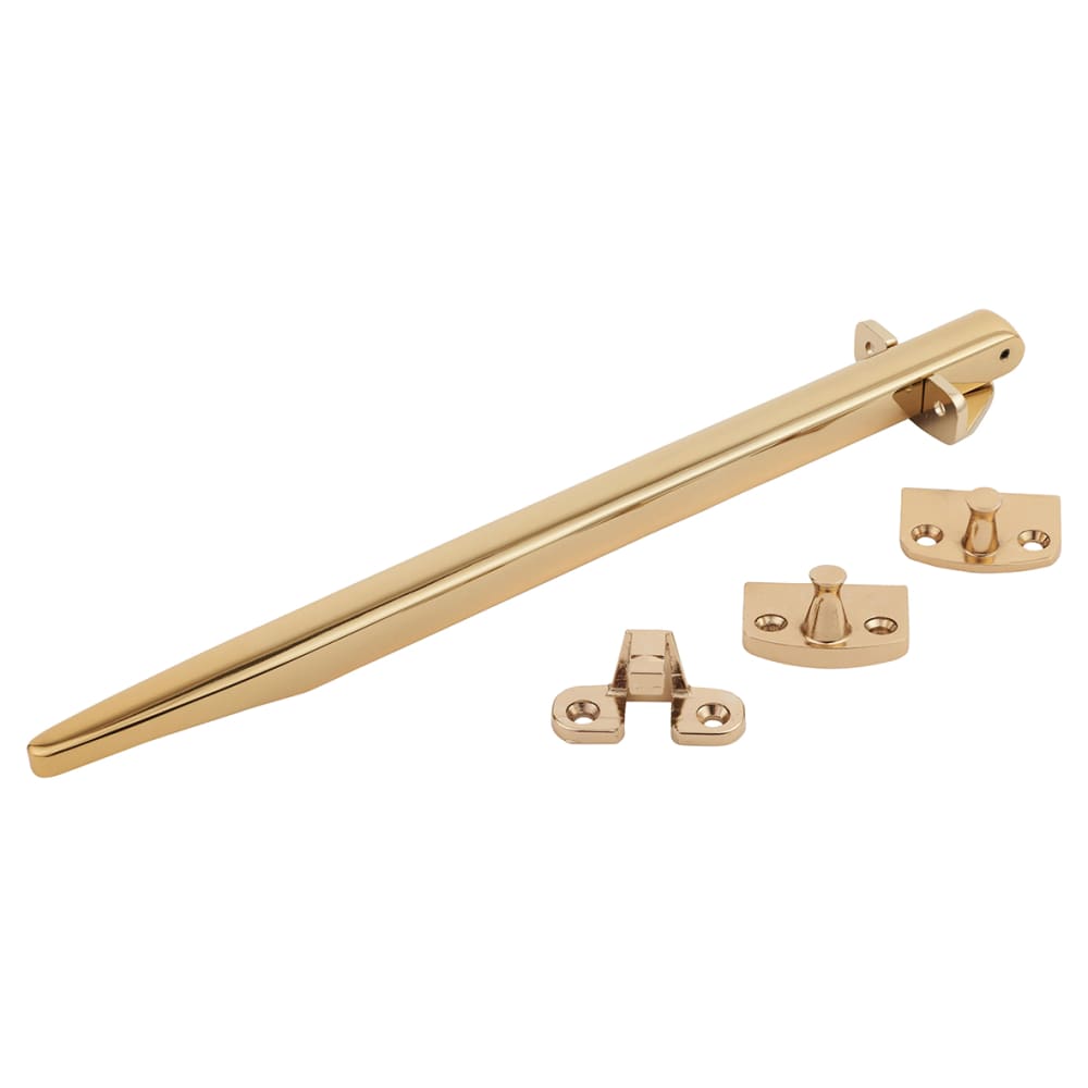 Altro Timber Range Casement Window Stay - 11"/280mm Length - Gold