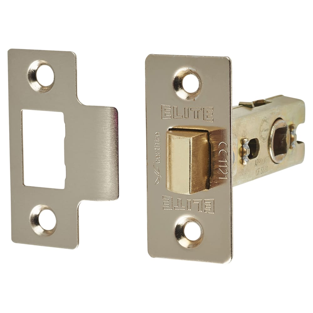 Altro Tubular Latch Pack - 57mm Backset - 3 x Fire Rated Ball Bearing Hinges - Satin Nickel