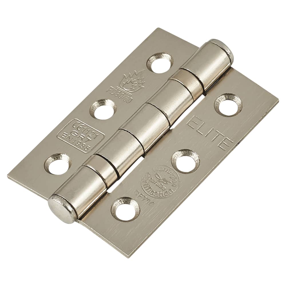 Altro Tubular Latch Pack - 57mm Backset - 3 x Fire Rated Ball Bearing Hinges - Satin Nickel