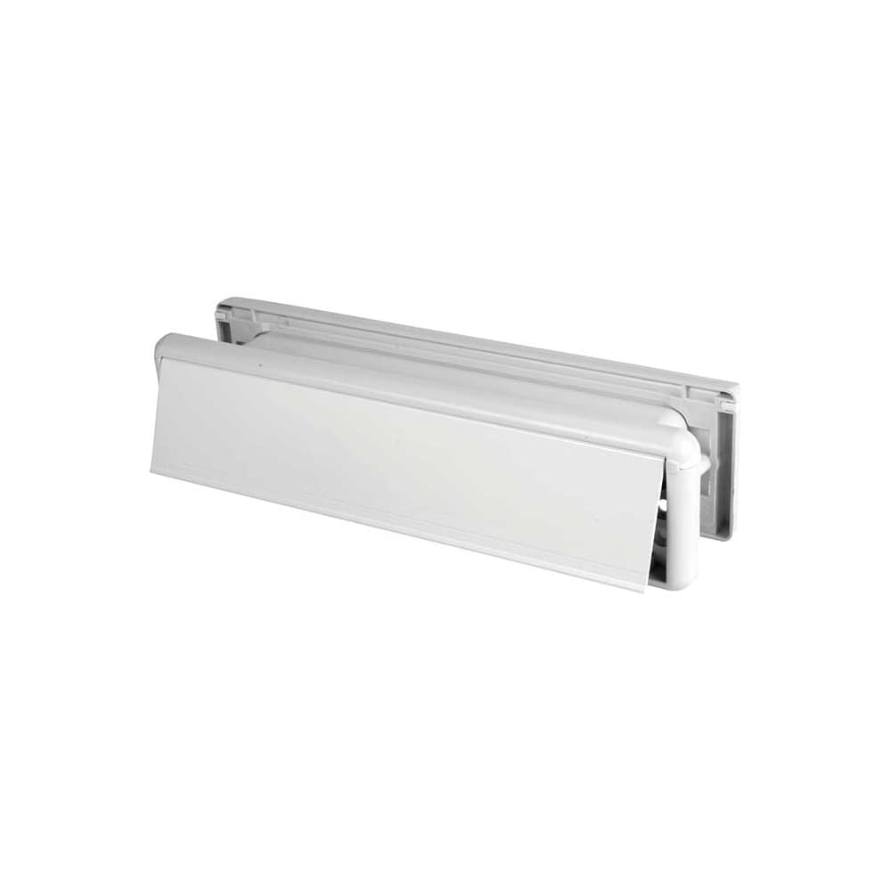 Yale Seal Letter Plate - 265 x 70mm - Door Thickness 40-80mm - White