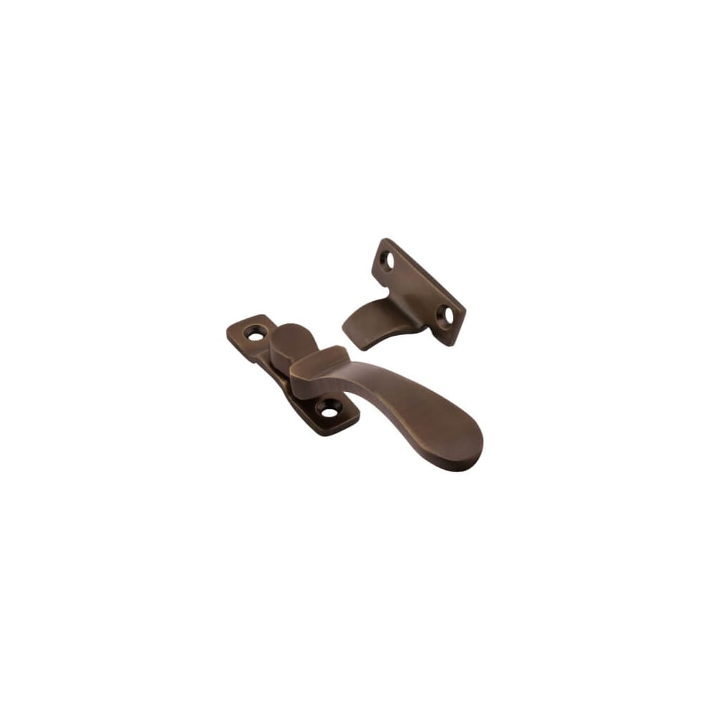 Hampstead Victorian Wedge Casement Window Fastener - Reversible - Antique Bronze