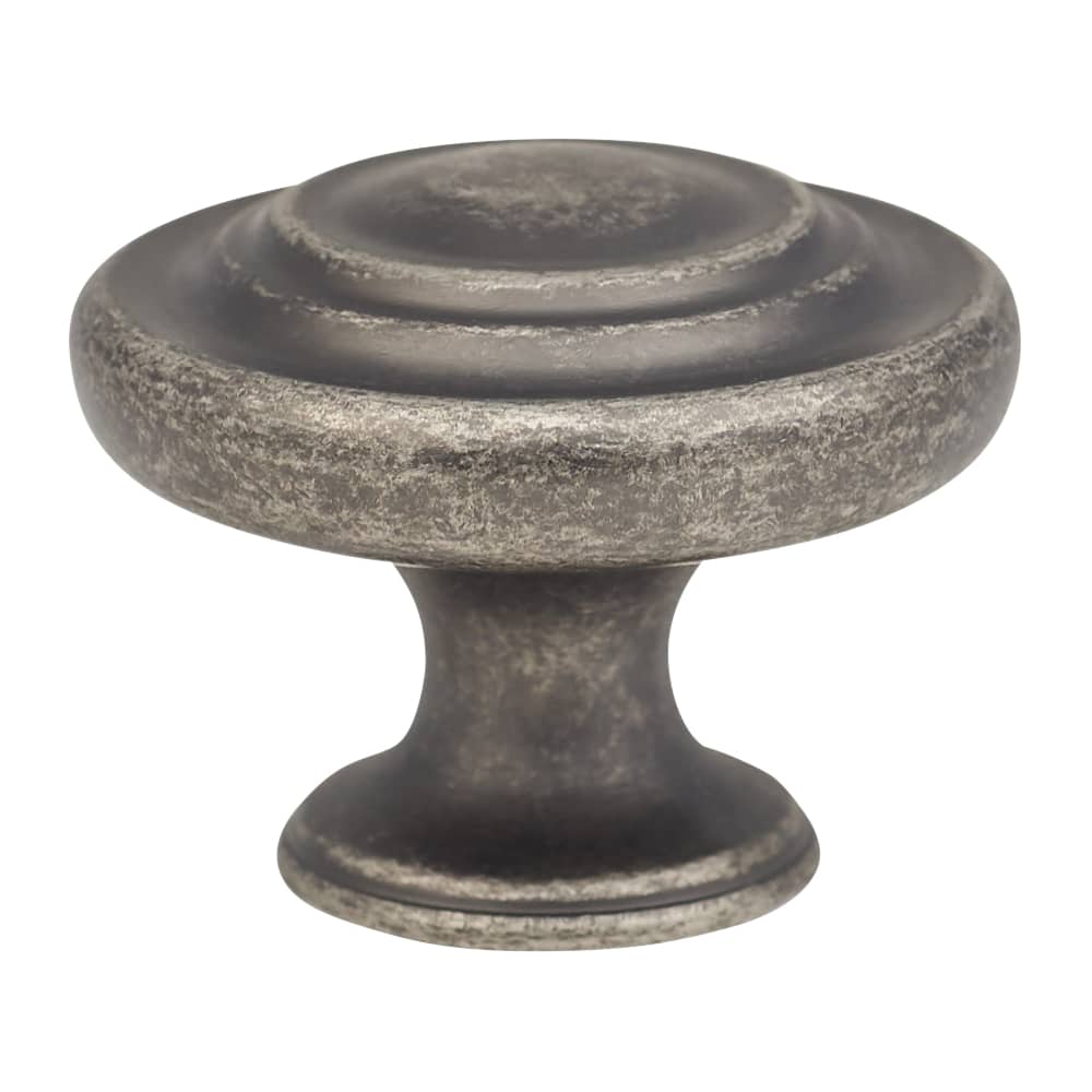Olde Forge Readford Round Cabinet Knob - 33mm Diameter - Antique Pewter