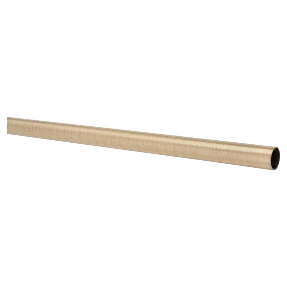 Altro Stair Rod with Knurled Finials - 900mm Length - Antique Brass