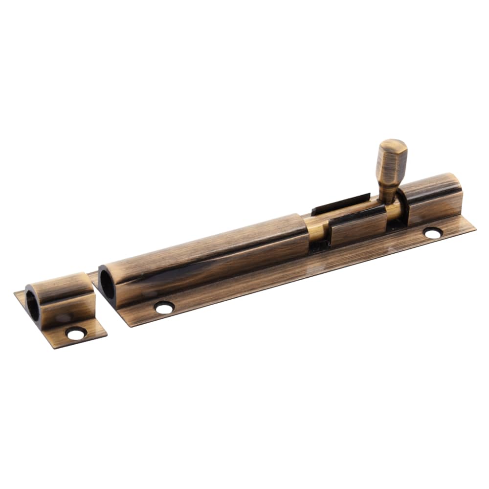 Altro Straight Barrel Bolt - 100 x 25mm - Antique Brass 