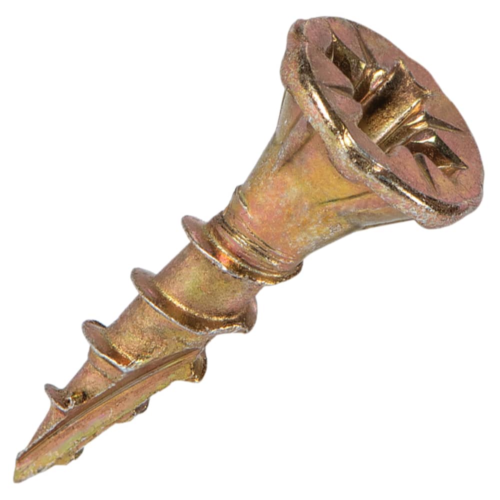 Reisser Cutter Pozi Countersunk Wood Screws - 4.0 x 16mm - Yellow Zinc - Pack of 200