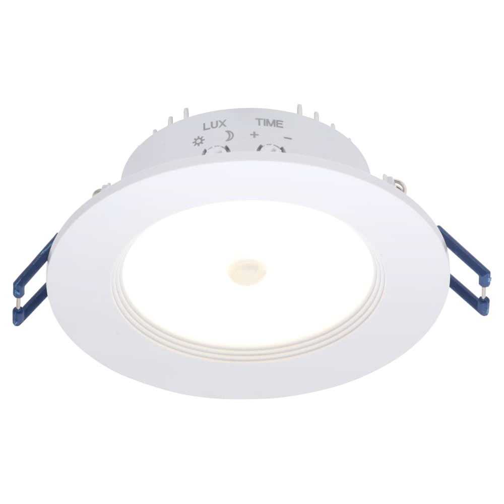 Forum Zinc Reno 8W LED Fixed Downlight with PIR Sensor - IP20 - 4000K Cool White - White