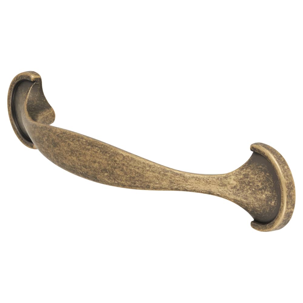 Hampstead Millard Cabinet Cup Pull Handle - 76mm Centres - Antique Brass, IronmongeryDirect