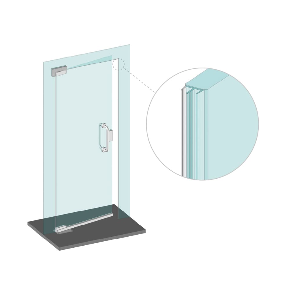 CCE Glass Lip Seal - Suit 8-14mm Glass - 2500mm Length