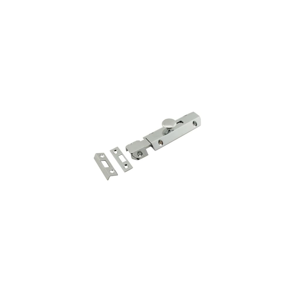 Carlisle Brass French Door Bolt/Flat Section Bolt - 202 x 36mm - Polished Chrome