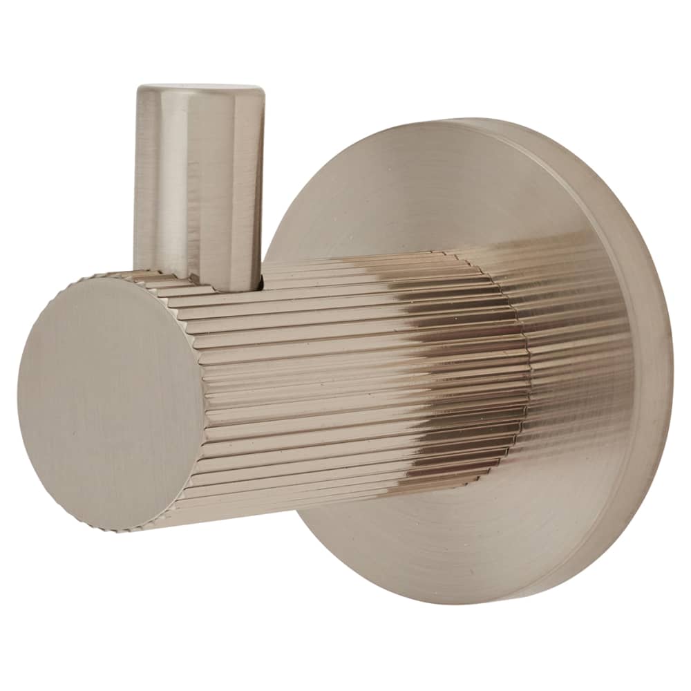 Altro Lines Single Coat Hook - 50 x 25mm - Satin Nickel ...