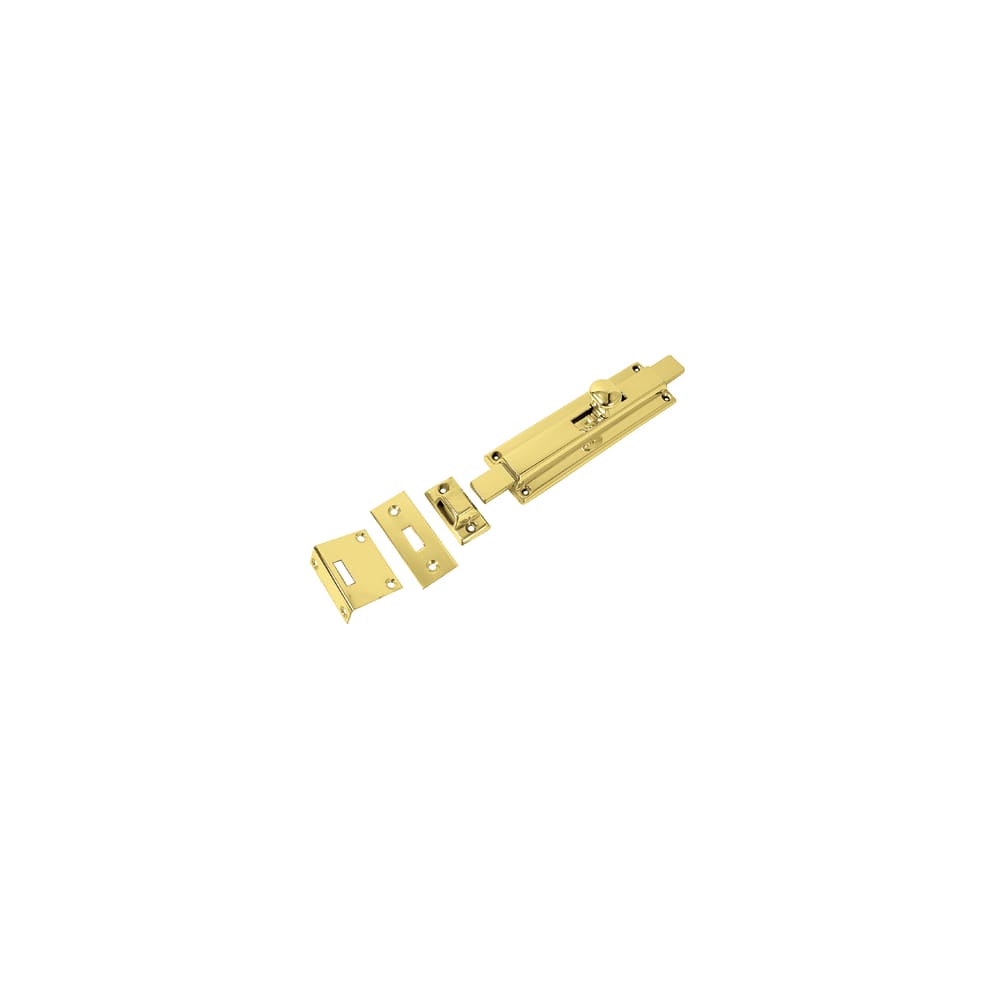 Jedo Imperial Universal Door Bolt - 150 x 40mm - Polished Brass