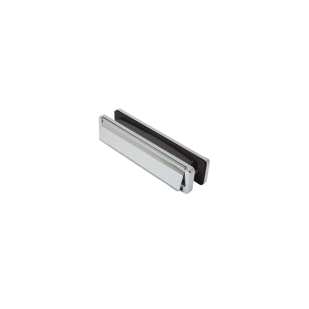 Fab & Fix - uPVC/Timber - Nu-Mail Letter Plate - 310 x 68mm - Door Thickness 20-40mm - Bright Chrome