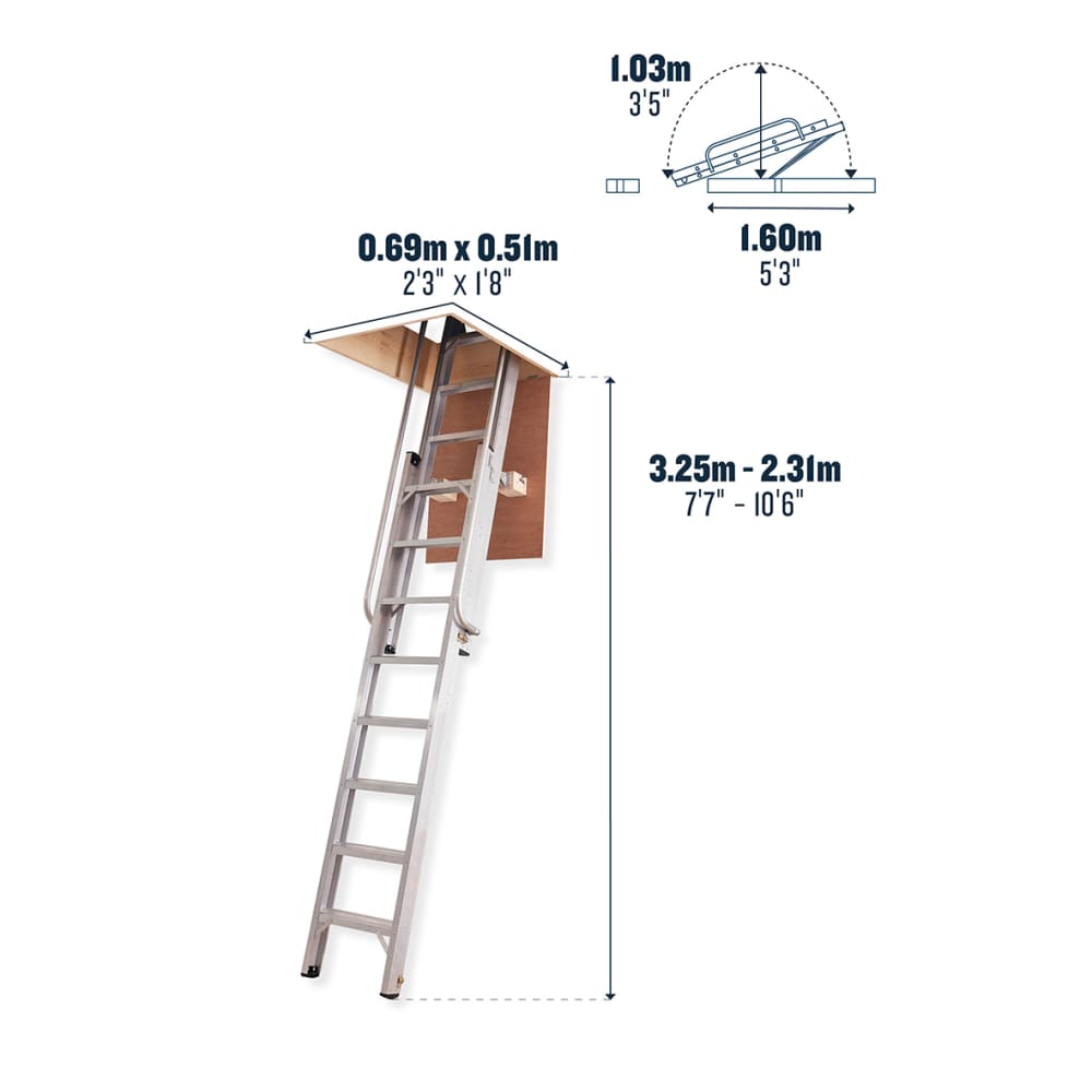 Werner Aluminium Deluxe Loft Ladder