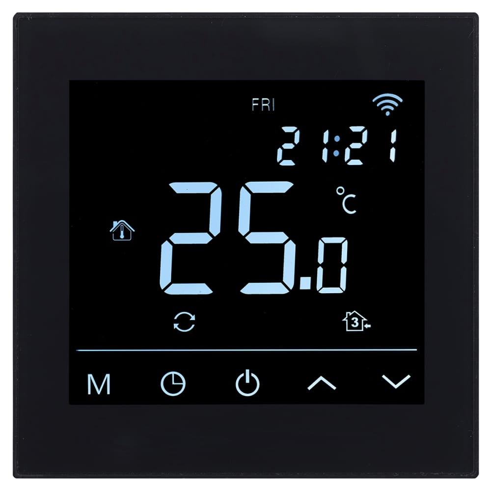 Heat My Home HMH200B App Controlled Thermostat for Electric Underfloor Heating - Black