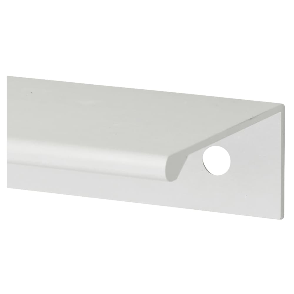 Touchpoint Serva Lipped Edge Cabinet Pull Handle - 64mm Centres - Brushed Aluminium