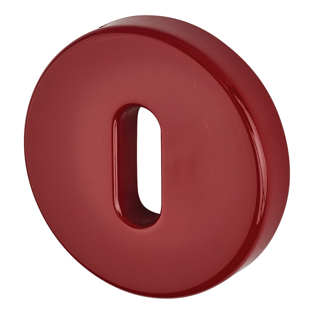 Hoppe AR600/26 Nylon Escutcheon - 52mm Diameter - Keyhole - Rouge Red - Pair