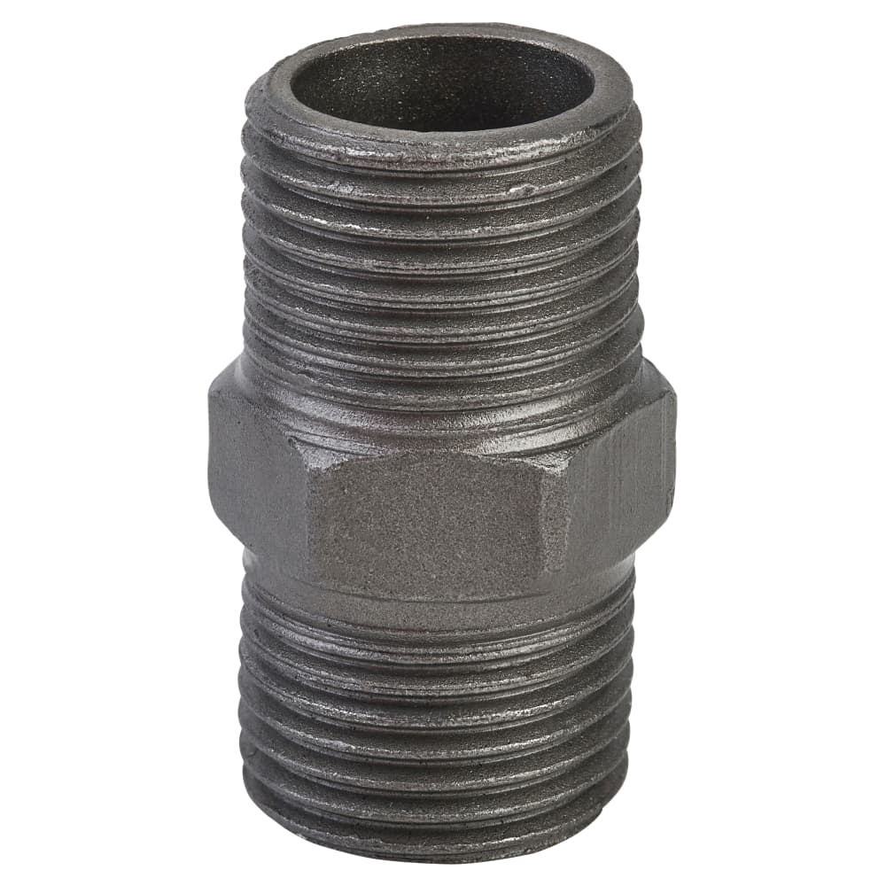 Altro 3/4" Pipe Shelving Iron Threaded Nipple Connector - Grey