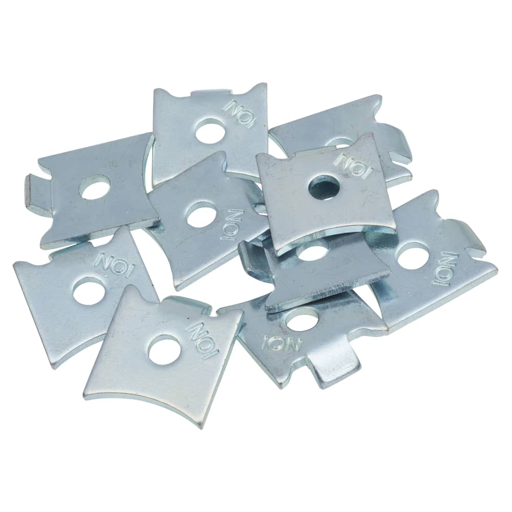 Altro Standard Raised Bookcase Clip - Bright Zinc Plated - Pack of 10