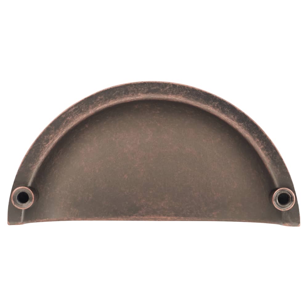 Altro Walton Cabinet Cup Handle - 76mm Centres - Antique Copper