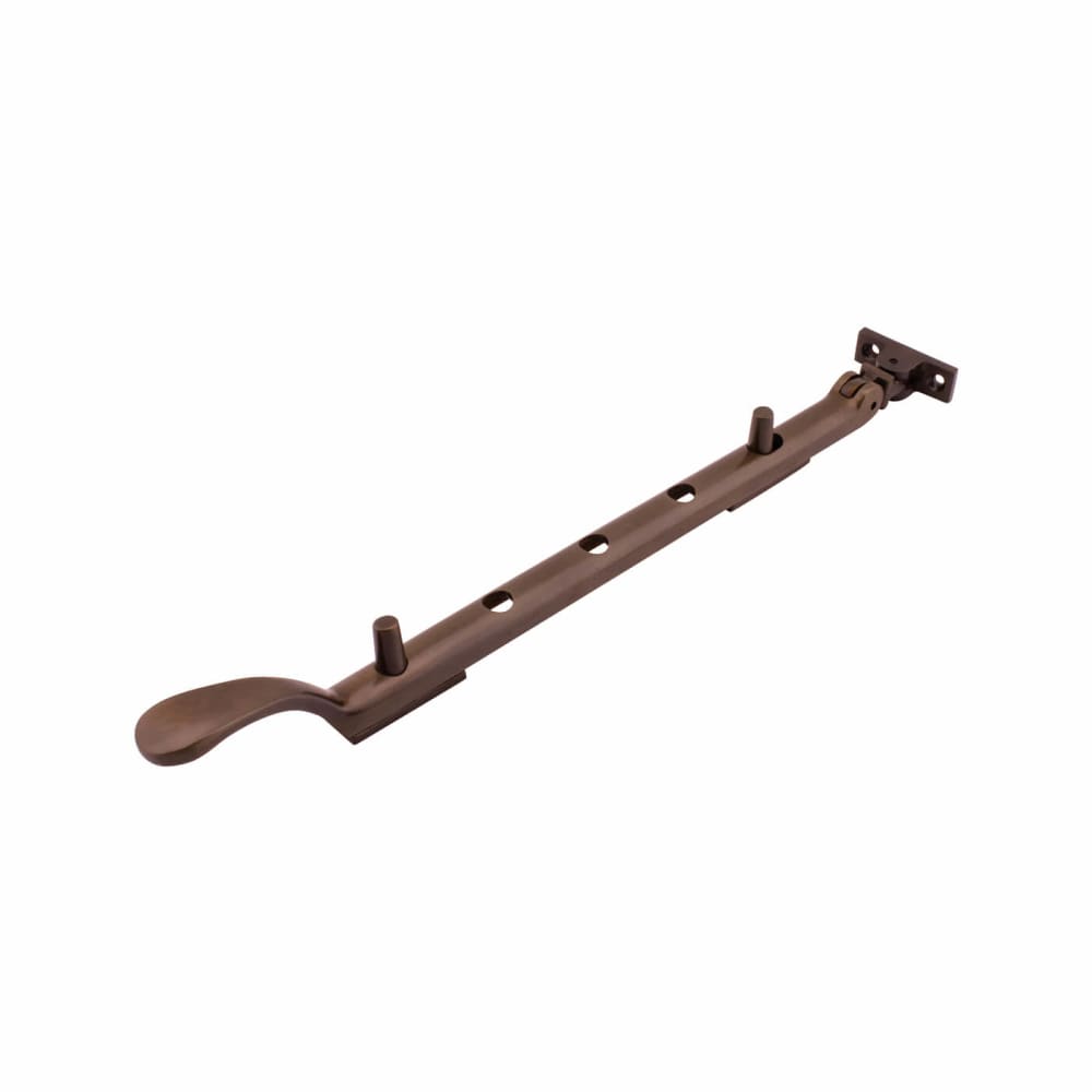 Hampstead Victorian Casement Window Stay - 12"/300mm Length - Antique Bronze