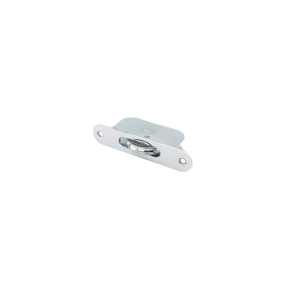 Altro Radius Ball Bearing Sash Window Pulley - 44mm Curved Metal Wheel - Polished Chrome 