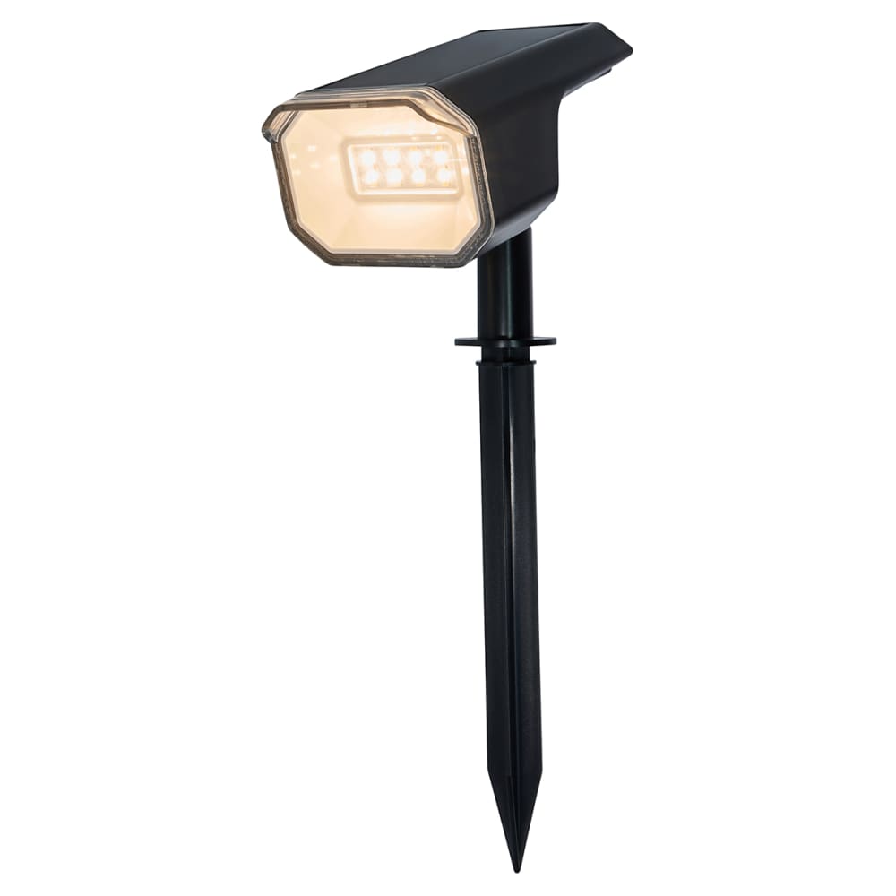 Forum Zink Byermoor 1W LED Solar Smart Hi/Lo Garden Spike Light - IP65 - RGB+W/CCT - Black 