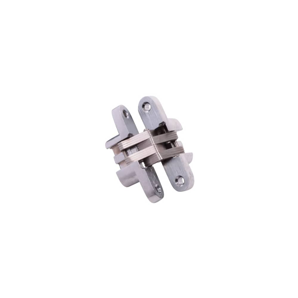 Altro Concealed Hinge - 60 x 13mm - Satin Chrome - Pair