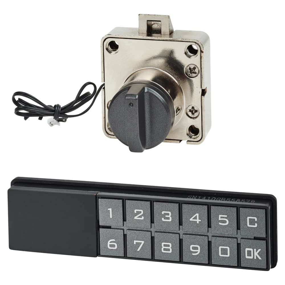 Code Operated Drawer Slam Lock Horizontal Keypad IronmongeryDirect