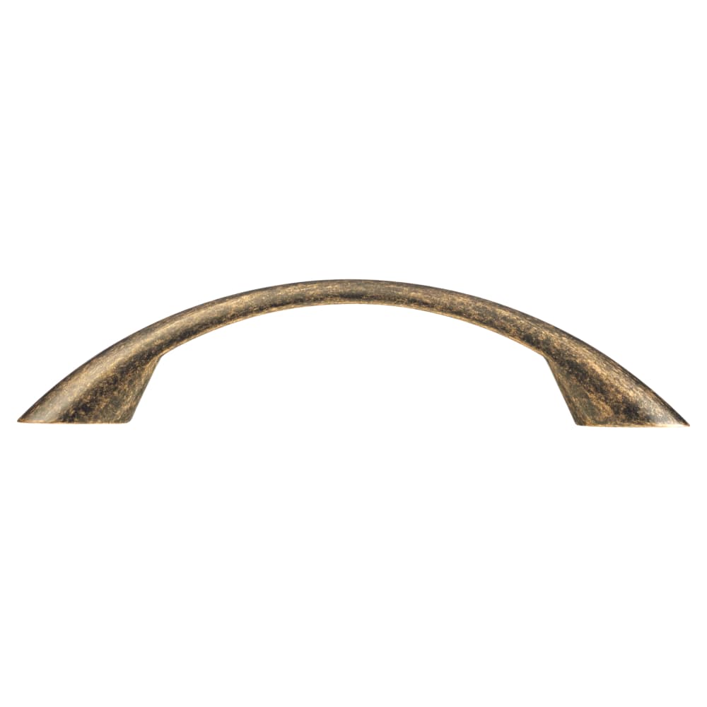 Altro Vali Bow Cabinet Pull Handle - 96mm Centres - Antique Brass