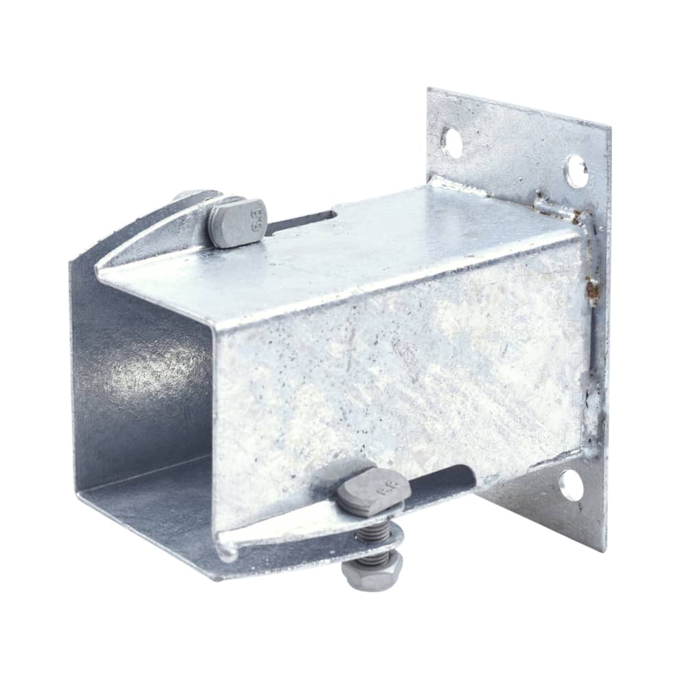 Taurus Flush Fit Bolt Down Fence Post Shoe Bolt Secure 75mm