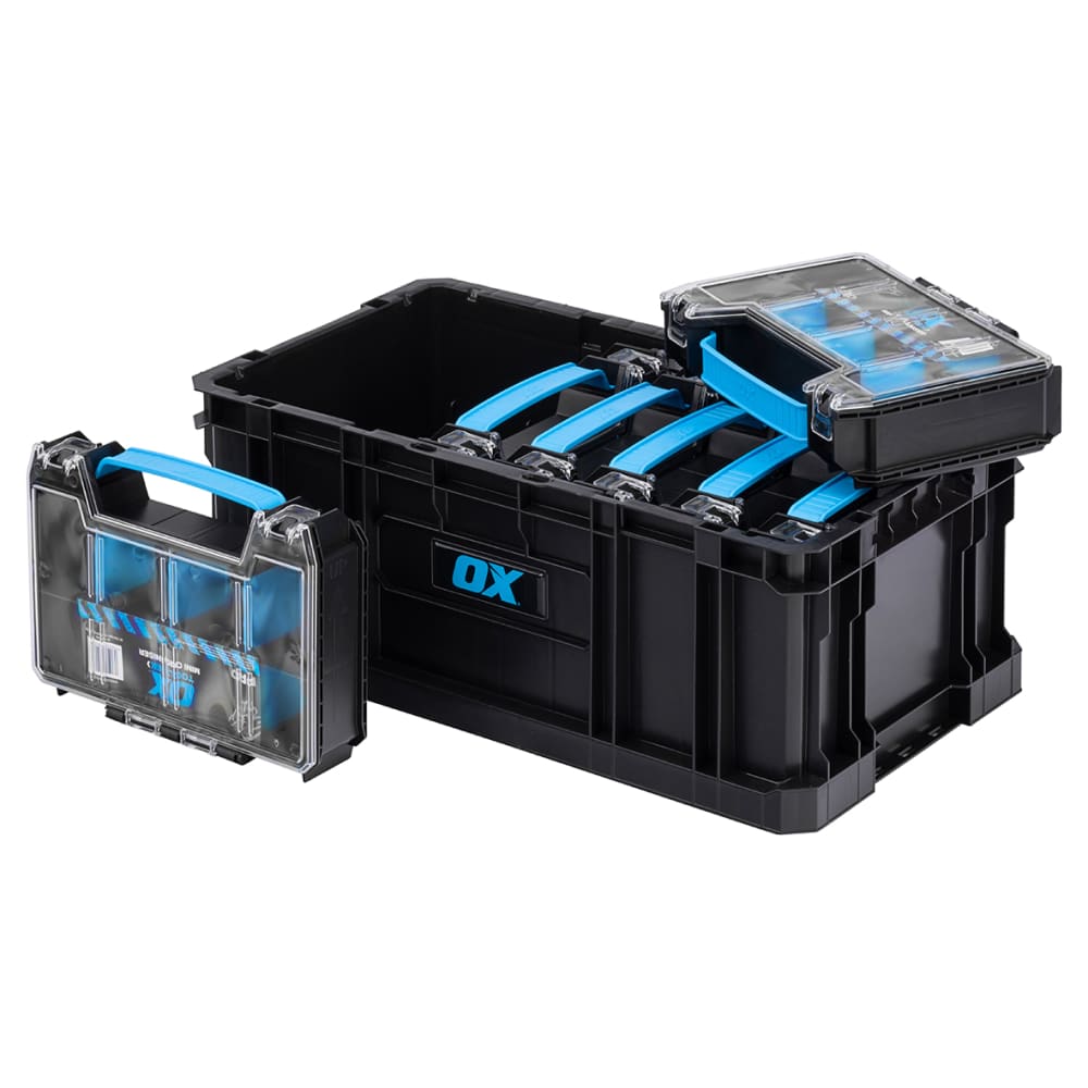 OX Tooltrek Wall Hanging Crate with 7 Mini Organisers