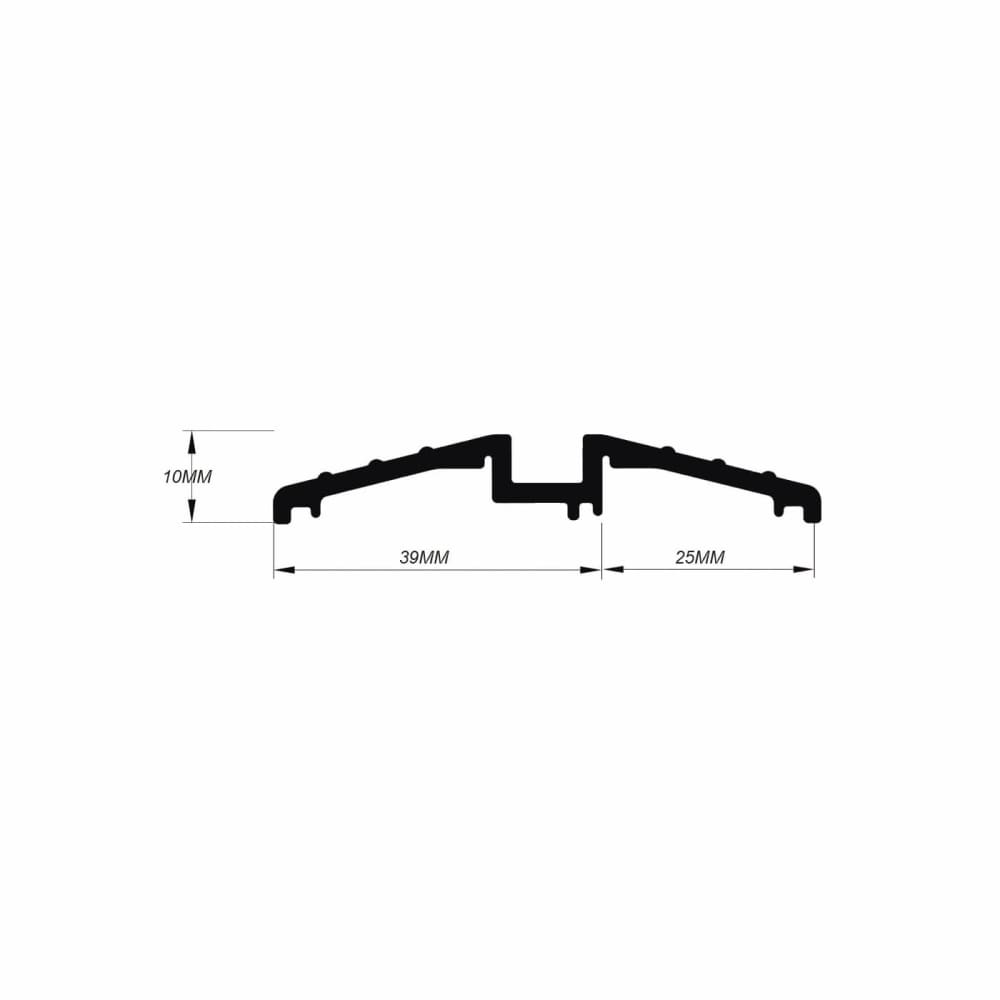 Sealmaster Watershed Seal - 1000mm Length - TKS Threshold - Inward/Outward Opening Doors - Silver