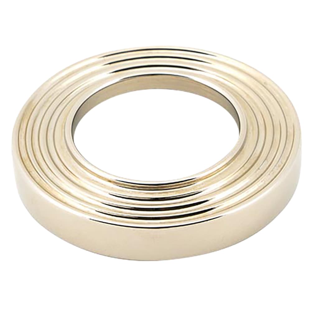 From The Anvil Newbury Door Handle on Reeded Beehive Rose - Polished Nickel