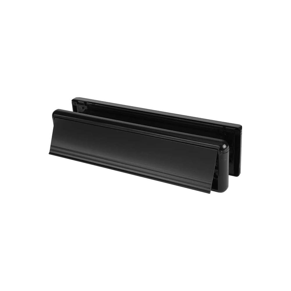 Yale Seal Letter Plate - 265 x 70mm - Door Thickness 40-80mm - Black