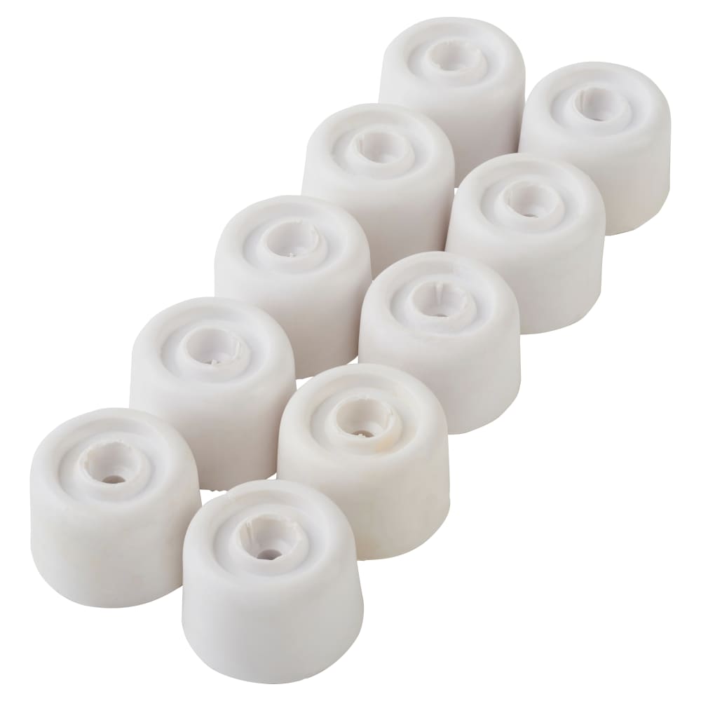 Touchpoint PVC Floor Door Stop - 20 x 33mm - White - Pack of 10